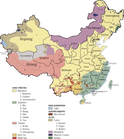 mandarin area of china